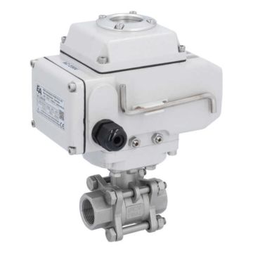 Ball valve-MA, 3/4", female thread, actuator-LE05, st. steel/PTFE-FKM, 24VDC, operating time app. 20s