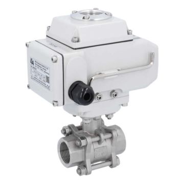 Ball valve-MA, 1", female thread, actuator-LE05, st. steel/PTFE-FKM, 24VDC, operating time app. 20s