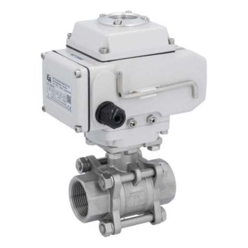 Ball valve-MA, 11/4", female thread, actuator-LE05, st. steel/PTFE-FKM, 24VDC, operating time app. 20s