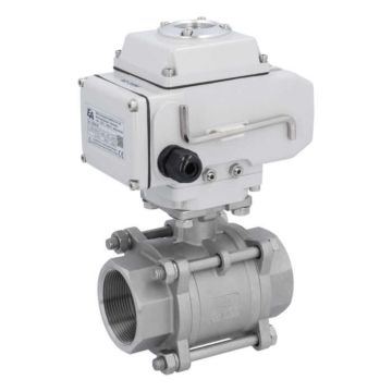 Ball valve-MA, 2", female thread, actuator-LE05, st. steel/PTFE-FKM, 24VDC, operating time app. 20s