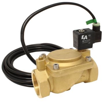 2/2-solenoid valve, G2, "brass / NBR, 110VAC-Ex, 0.5-16bar, pilot operated, ATEX