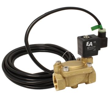 2/2-solenoid valve, G1 ", brass / NBR, 24VDC Ex, 0.3-16bar, pilot operated, ATEX