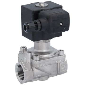 2/2-Solenoid Valve, G1/4", st.steel/NBR, 230VAC-Ex, 0-16bar, ATEX, combined operated