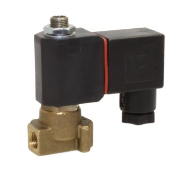 3/2-solenoid valve, G1/8", DN1.5, 24VAC, brass/FKM, AC=0-10bar, direct acting