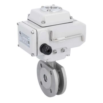 Ball valve MK, DN20, with actuator-LE05, st.steel 1.4408/PTFE-FKM, 24VDC, oper.time app.20s