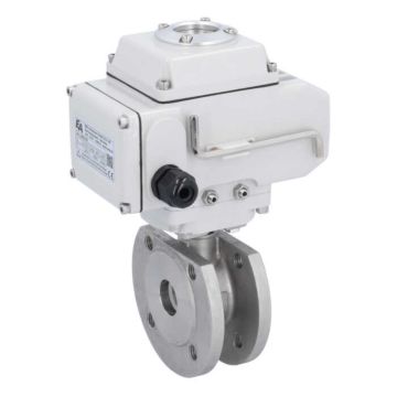 Ball valve MK, DN25, with actuator-LE05, st.steel 1.4408/PTFE-FKM, 24VDC, oper.time app.20s