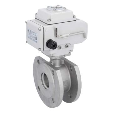 Ball valve MK, DN50, with actuator-LE05, st.steel 1.4408/PTFE-FKM, 24VDC, oper.time app.20s