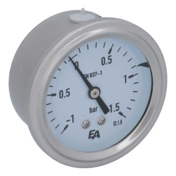 Manometer, d63, -1-+1.5bar, axial mit Glyzerinfüllung