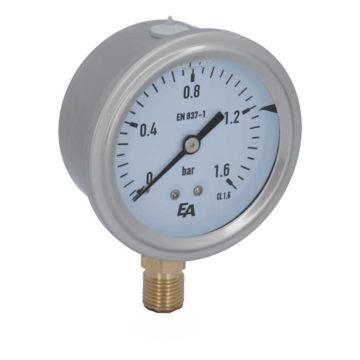 Manometer, d63, 0-1.6bar, radial mit Glyzerinfüllung