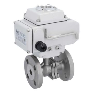 Ball valve MP, DN15, with actuator LE05, 24V DC, Stainless steel 1.4408,PTFE-FKM, oper.time ca. 20s