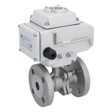 Ball valve MP, DN20, with actuator LE05, 24V DC, Stainless steel 1.4408,PTFE-FKM, oper.time ca. 20s