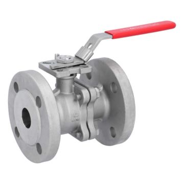 Ball valve DN25, PN40, length EN558-27, Stainless steel 1.4408, PTFE FKM, ISO5211