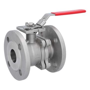 Ball valve DN40, PN40, length EN558-27, Stainless steel 1.4408, PTFE FKM, ISO5211