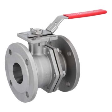 Ball valve DN65, PN16, length EN558-27, Stainless steel 1.4408, PTFE FKM, ISO5211