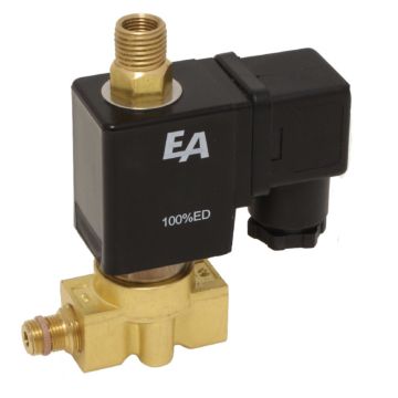 3/2-solenoid valve, G1 / 4 "-Innen / G1 / 8" -outs, 230VAC, brass / FKM, AC = 0-8bar, direct acting