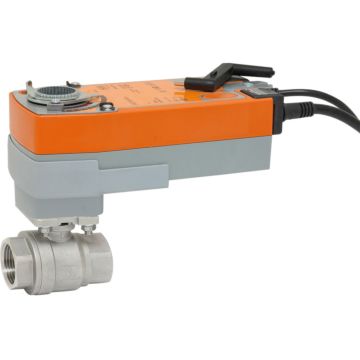 Ball valve-MU, 1/4", actuator BE20, oper.time: 75s, stainl. steel/PTFE-FKM, AC: 24-240V / DC: 24-125V