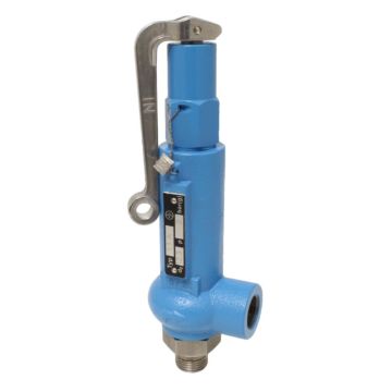 Safety valve 3/8 "-1/2" input / output, with gas-tight cap, steel GTS35