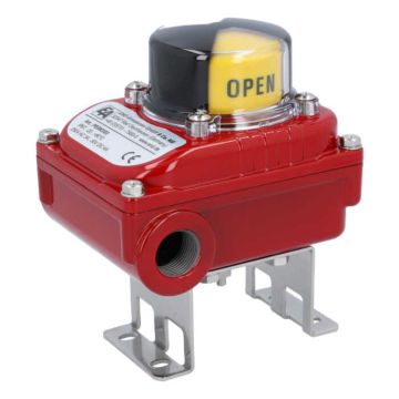 limit switch (2 pcs.), el./mech., max. 250V, IP67,, aluminum housing, M20x1.5, opt. position indicator