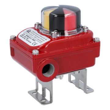 limit switch (2 pc)el./mech.,max.250V,IP67,M20x1.5, aluminum housing, opt. position indicator L-bore