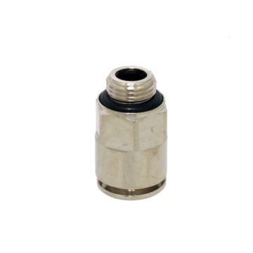 Straight cylindrical D04-M5, automatic plug connection, brass