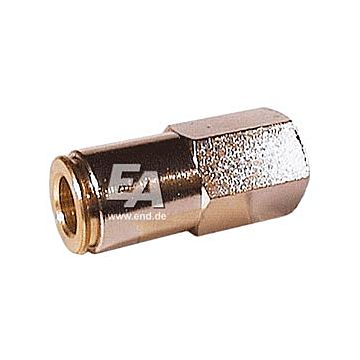 Straight cylindrical D05-G1/4", plug connection, brass