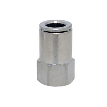 Straight stud D08-G1/4", plug connection, brass