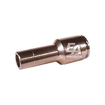 Bushing D05-06, brass nickel-plated, automatic plug connection