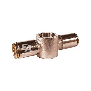 Swivelling connector double D05-1/4", plug connection, brass