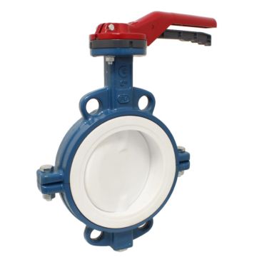 Butterfly valve DN50, PN16, length EN558-20, Cast ironG / PTFE / stainless steel PTFE-coated