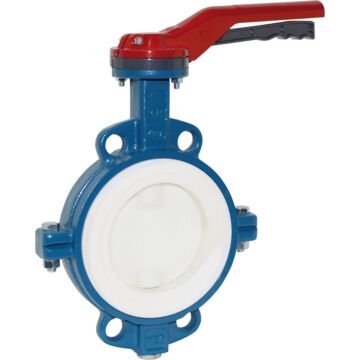 Absperrklappe, PN16, Baulänge EN558-20 GGG/PTFE/Edelstahl-PTFE-beschichtet