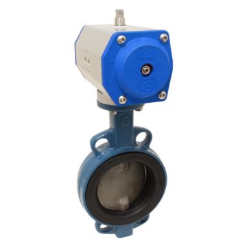 Butterfly valve-TA, DN 250, with drive-HE, EW163, Cast ironG / Cast ironG / FKM, spring return