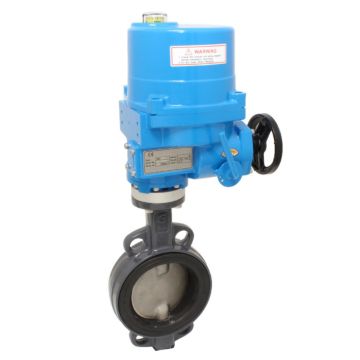 Butterfly valve-TA, DN65, with drive NE05, Aluminum / stainless steel / EPDM, 24V DC, running