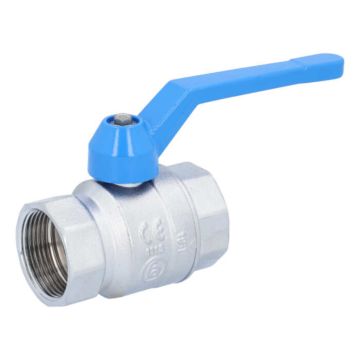 Ball valve 11/4 ", PN40, brass / PTFE FKM, Female, full bore