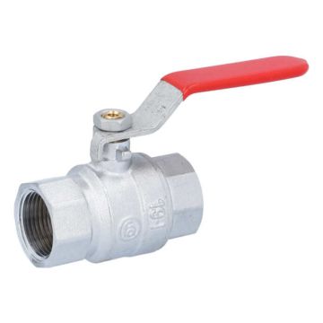 Ball valve 3/4 ", PN40, brass / PTFE FKM, Female, full bore, steel lever