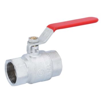 Ball valve 1 "PN40, brass / PTFE FKM, Female, full bore, steel lever