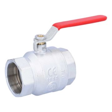 Ball valve 2 ", PN40, brass / PTFE FKM, Female, full bore, steel lever