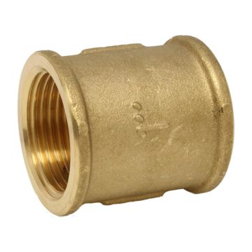 Socket 1/4", brass bright - PN16 (232psi)