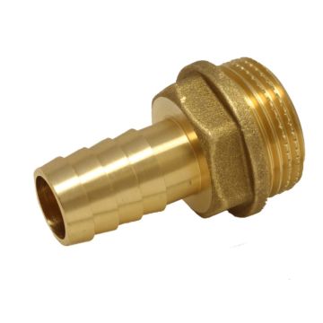 Hose-Nozzle D10, male 3/8", brass bright - PN16 (232psi)