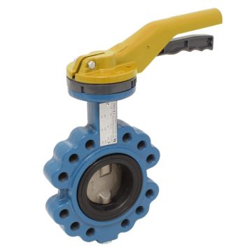 Butterfly valve LUG DN65, PN16, DVGW / G, Cast ironG / NBR / stainless steel, length EN558-2