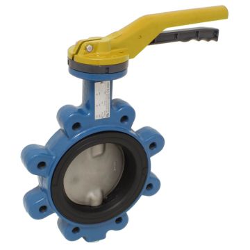 Butterfly valve LUG DN80, PN16, DVGW / G, Cast ironG / NBR / stainless steel, length EN558-2