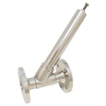 Überströmven., DN20, FL, medium pressure:0.4-6bar, stainless steel / PTFE, acting to spring to close