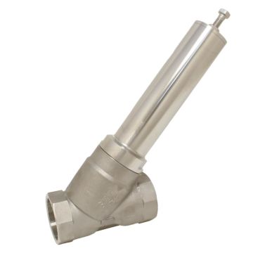 Spill valve, G2 "medium pressure: 0.5-2.5bar, Stainless steel / PTFE, acting to spring to close