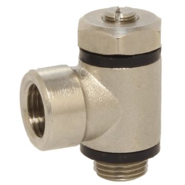 Thredtle valve D04-M5, swivelling, screwdriver operated