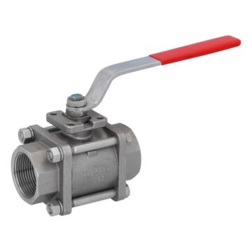 Kugelhahn 11/4", PN15,Edelstahl/PTFE-Carbongraphit Innengewinde, voller Durchgang