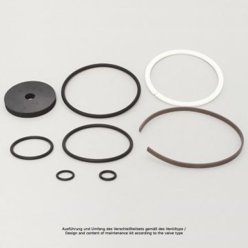 Dichtungssatz, Kolbendruckminderer, G1/2"-DN15 EPDM/PTFE, Kolbendurchmesser: 63mm