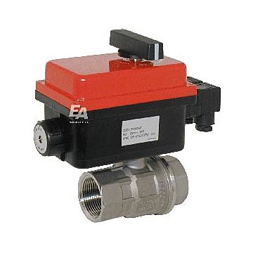 Ball valve VH, 1/2 ", with drive-RT20-007, Stainless steel / PTFE FKM, 24V AC / DC, term 7 ..