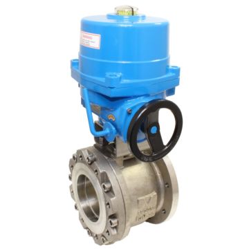 Ball valve VK, DN125, with drive-NE19, stainless steel/PTFE-FKM, 24V DC, Duration 20sec.