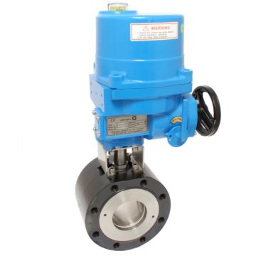 Ball valve VK, DN65, with drive-NE09, Steel / PTFE FKM, 24V DC, run-time 17sek.