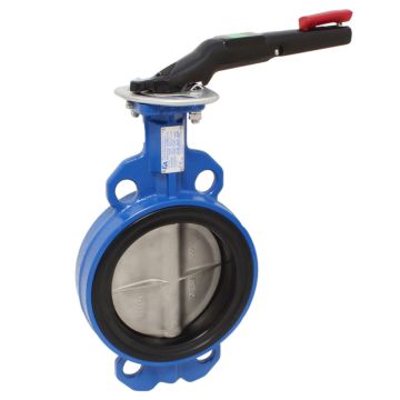 Butterfly valve DN40, PN10/16, acc. EN558-20, GGG-40/NBR/stainless steel 1.4408, ISO 5211