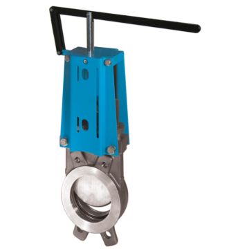 Knife-Gate-Valve, st.st/EPDM, DN50, PN10, body+knife: stainless steel